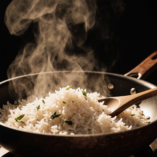 Free Steaming Rice Pan Image | Download at StockCake