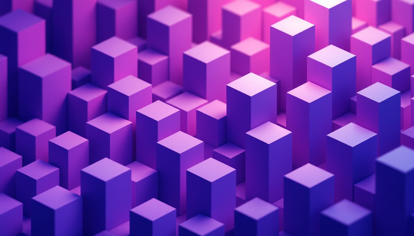 Free Purple Cube Cascade Image - Isometric, Pixel, Digital | Download ...