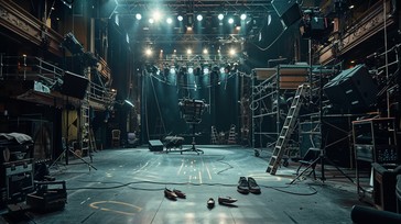 Free Theater backstage view Image - Theater, Backstage, Rigging ...