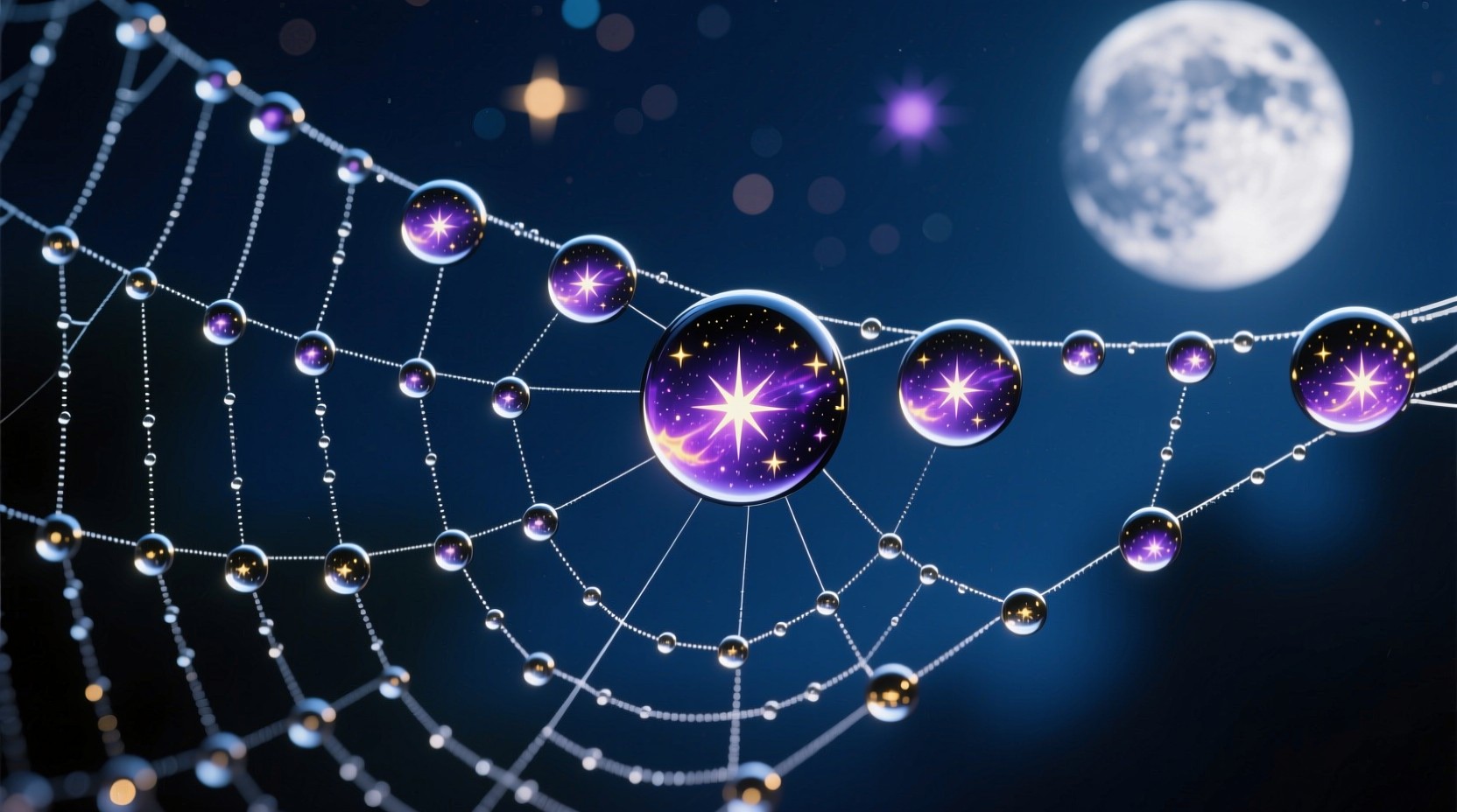 Free Cosmic Dewdrop Reflections Photo - Dewdrops, Spiderweb, Macro ...