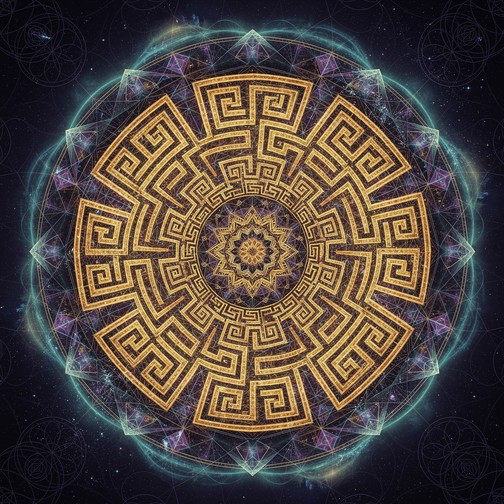 Free Golden Sacred Geometry Image - Geometry, Mandala, Golden ...