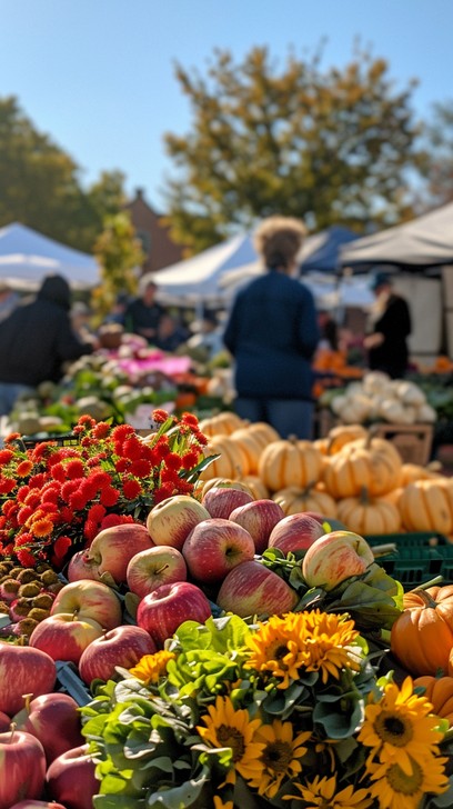 October Fall Market Free Autumn Farmers Market Image - Autumn, Market, Pumpkins | Download ...