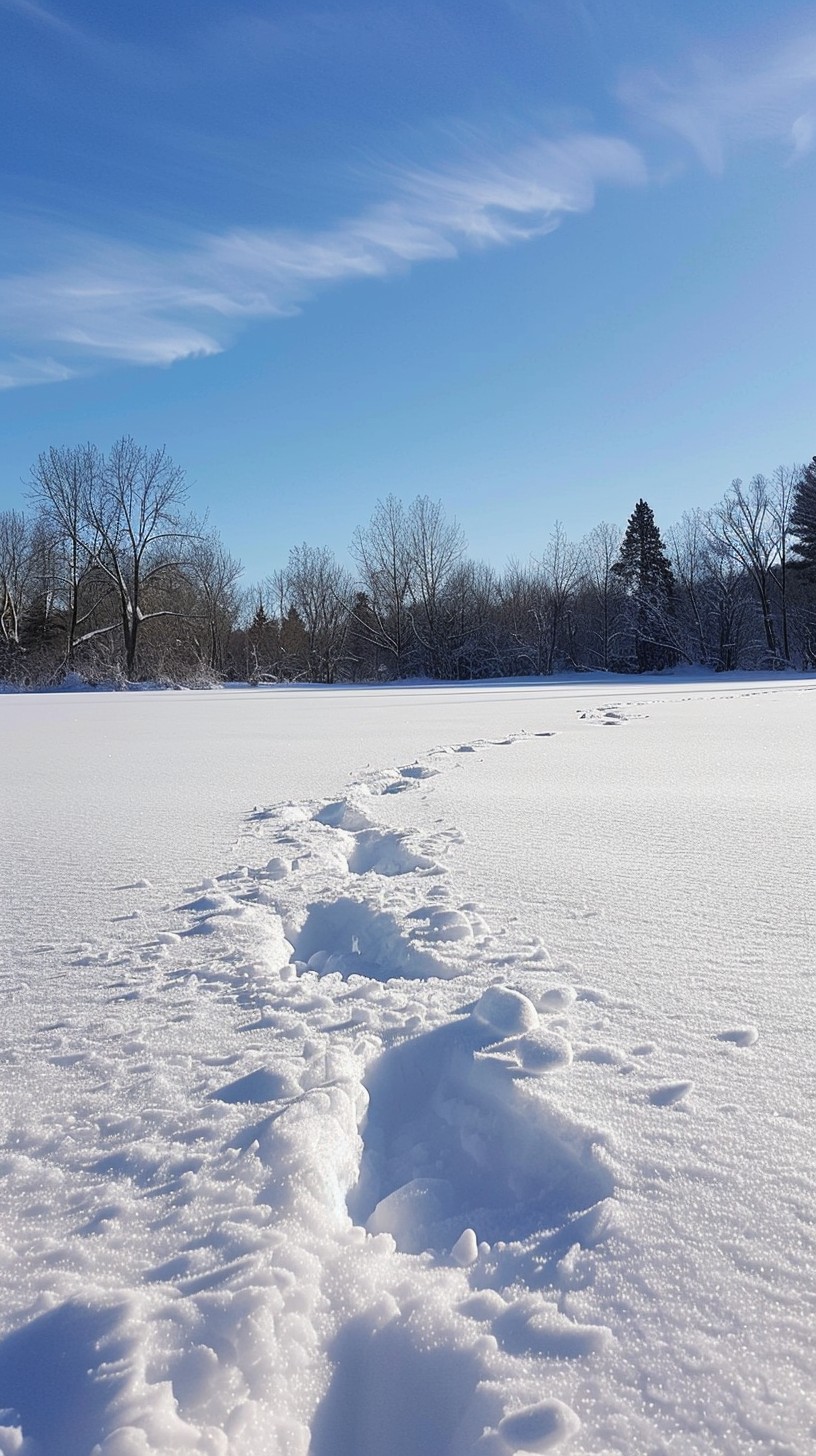Snow Bpath Free Snowy Path Traced Image - Winter, Snow, Footprints | Download at ...