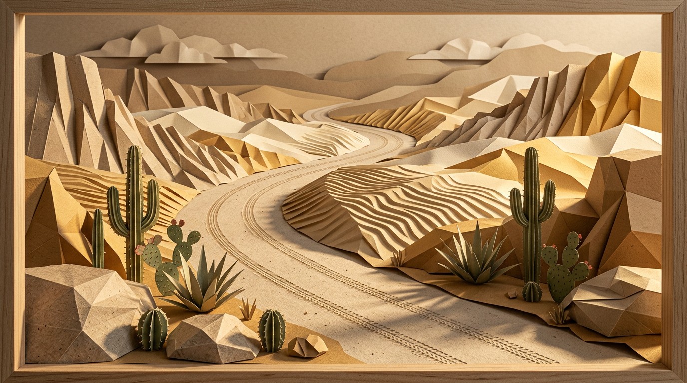 Free Desert Paper Journey Image - Papercraft, Origami, Diorama ...