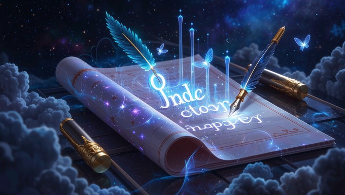 Writing Magic Image Free Celestial Writing Magic Image - Fantasy, Magical, Surreal ...