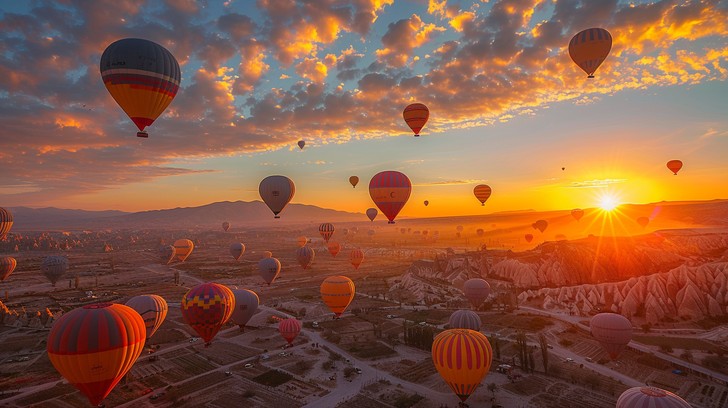 Sun Rise Balloon Download Sunrise Balloon Flight Image - Sunrise, Balloons, Flight ...