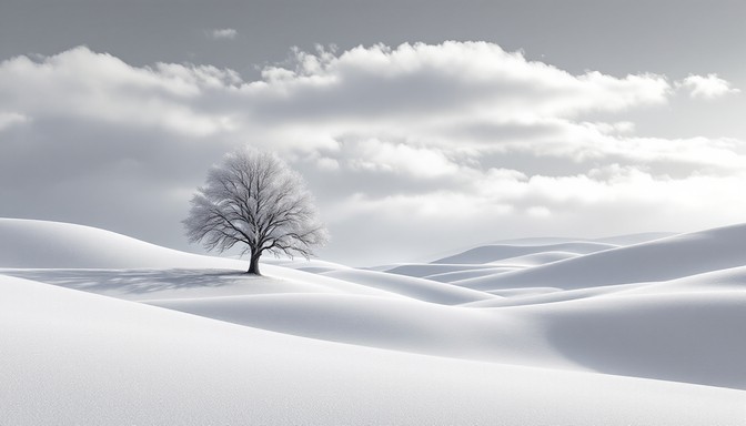 Free Solitary Winter Tree Image - Winter, Minimal, Tree | Download at ...