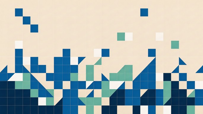 Download Blue Pixel Waves Stock Images for Free | StockCake