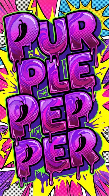 Pepper Typography Free Purple Pepper Pop Image - Typography, Lettering, Text | Download ...