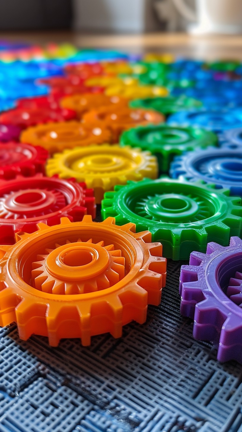Free Colorful Gear Array Image - Colorful, Gears, Interlocked ...