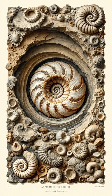 Fossil Depth Free Spiral Fossil Pattern Image - Fossil, Nautilus, Spiral | Download ...