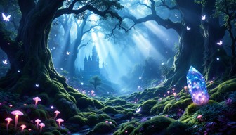 Free Enchanted Crystal Forest Image - Forest, Crystal, Magical ...