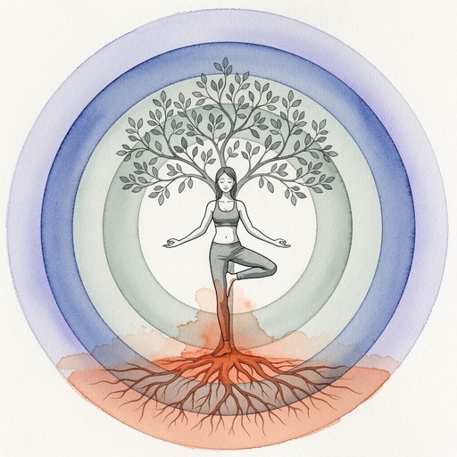 Free Rising Through Balance Image - Yoga, Silhouette, Watercolor ...