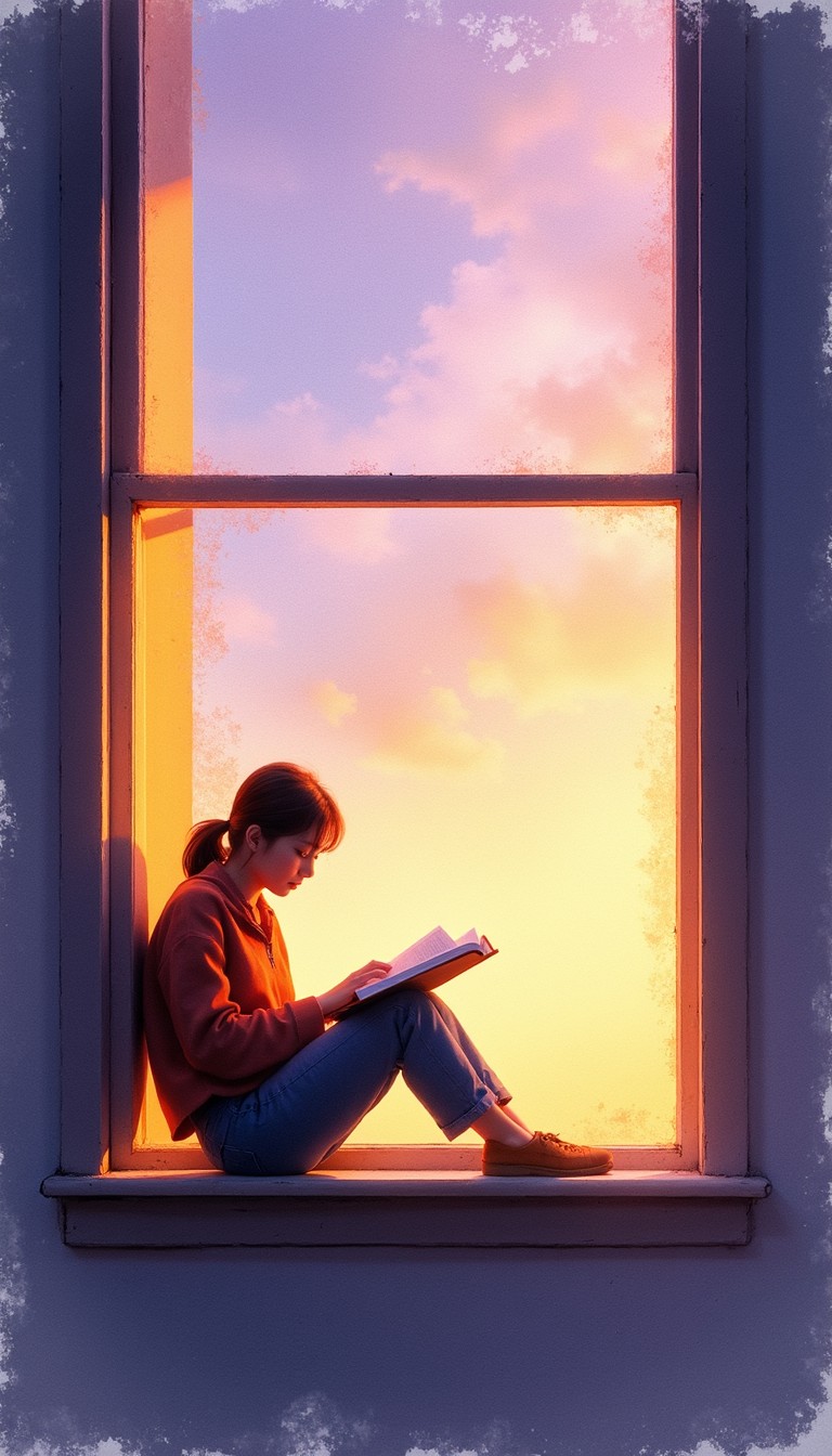 Read On Window Free Sunset Window Reader Image - Reading, Sunset, Window | Download at ...