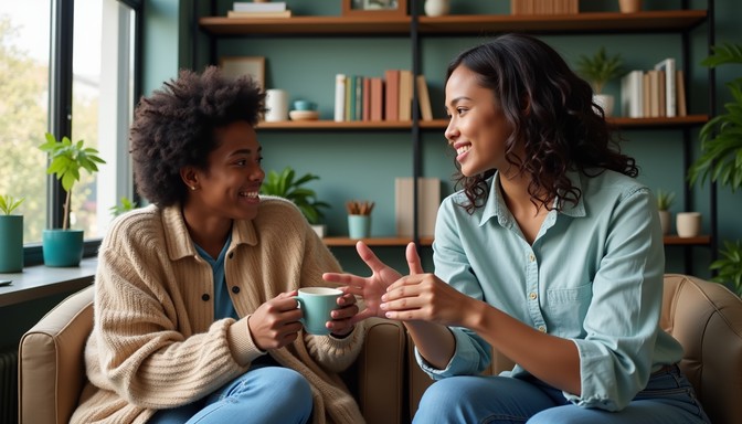 Free Heartfelt living conversation Image - Conversation, Support ...