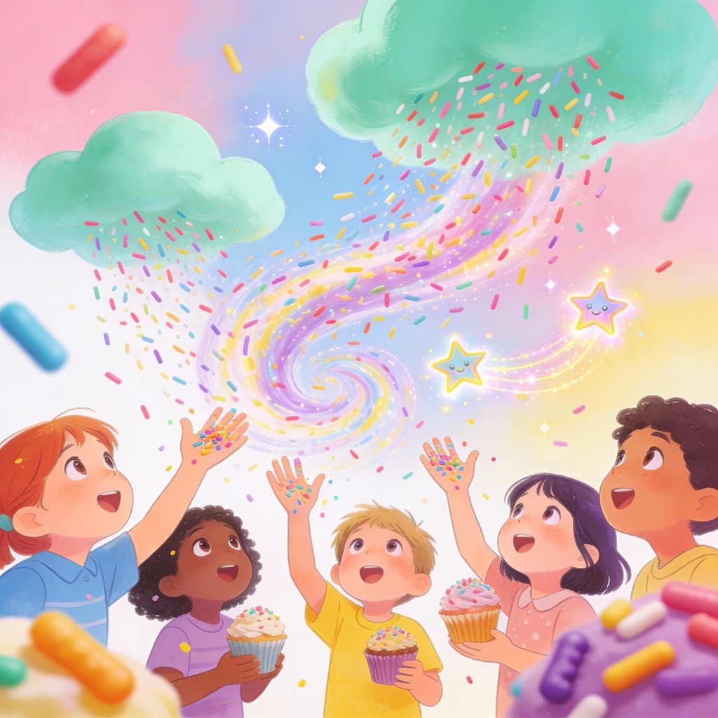 Sprinkle Pose Free Magical Sprinkle Shower Image - Children, Sprinkles, Clouds ...