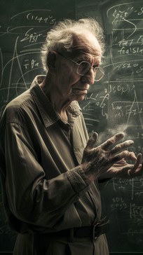 Einstein Thinking Pose