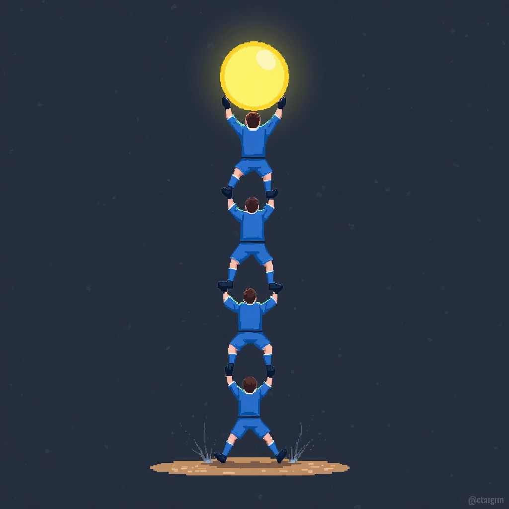 Free Reaching Higher Together Image - Teamwork, Pixel, Blue | Download ...