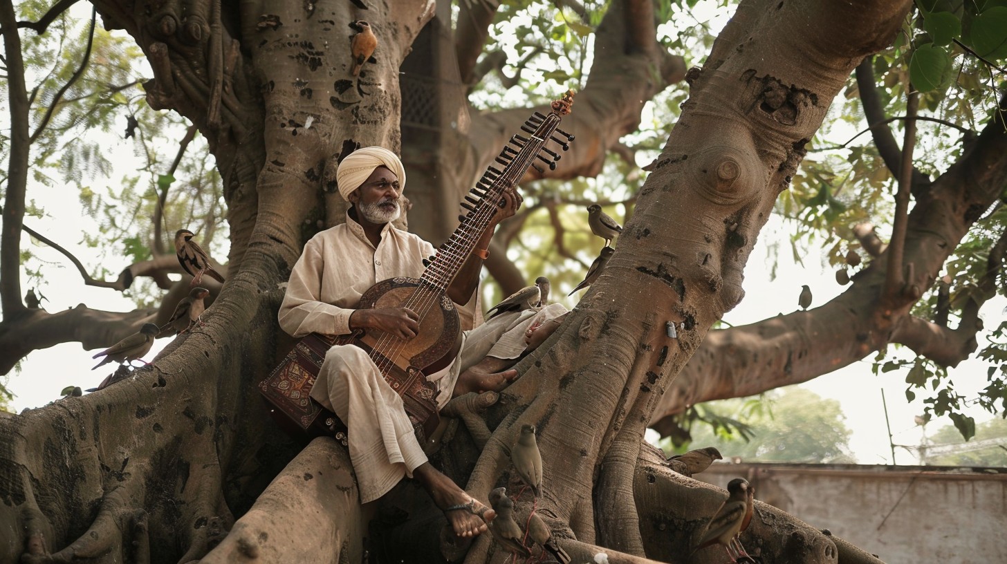 Free Musician on Tree Image - Musician, Tree, Instrument | Download at ...