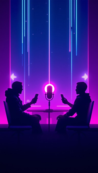 Neon Podcast Roo Free Neon Podcast Vibes Image - Microphone, Podcast, Neon | Download at ...