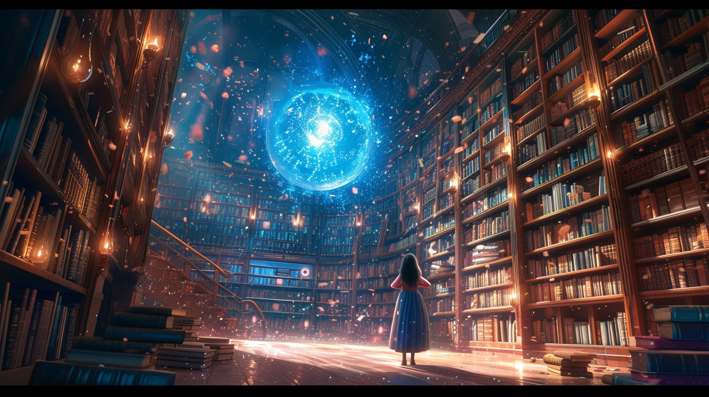 Free Mystical Library Encounter Image - Mystical, Library, Cosmic ...