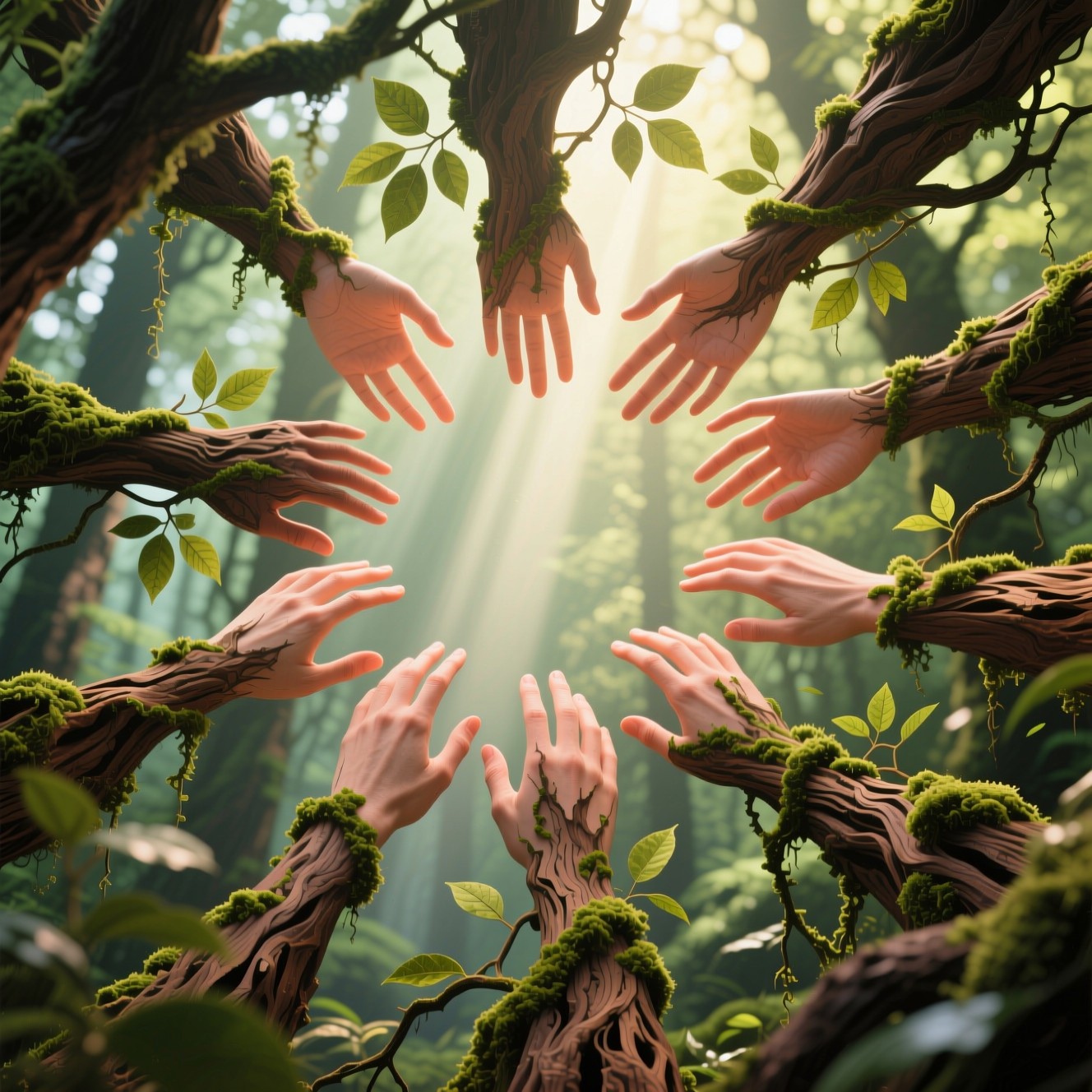 Free Forest of Hands Image - Surreal, Illustration, Forest | Download ...