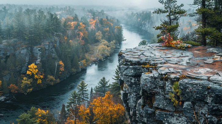 Moist Rivers Free Autumn River View Image | Download at StockCake