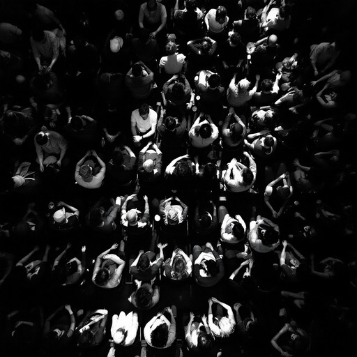 Free Crowd From Above Image - Aerial, Monochrome, Crowd | Download at ...