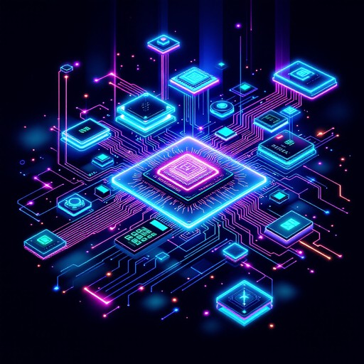 Free Digital Tech Core Image - Cyberpunk, Technology, Circuit ...