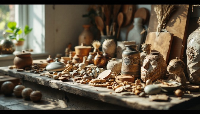 Pottery Collection Window Display Free Artisan's Window Display Image - Pottery, Vessels, Ceramics ...