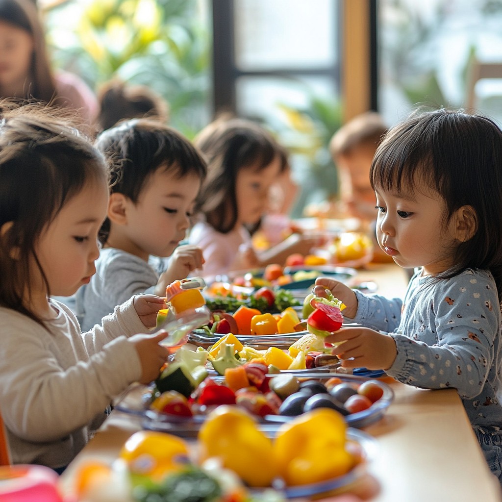 Free Toddlers enjoying lunch Image - Toddlers, Fruits, Lunchtime ...