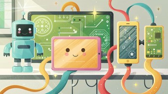 Free Friendly Tech Characters Image - Robot, Electronics, Cartoon ...