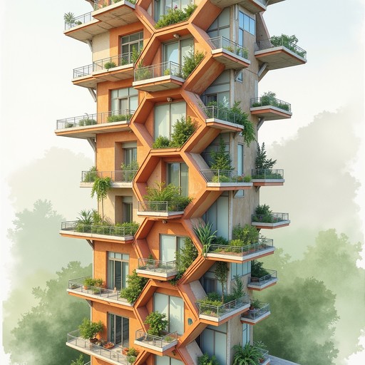Free Honeycomb Vertical Village Image - Honeycomb, Hexagonal ... - Multistory Dwellings With Vertical Gardens
