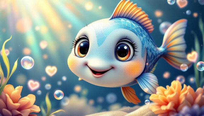 Free Friendly Fish Smiles Image - Fish, Underwater, Cute | Download at ...