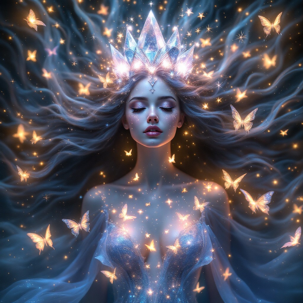 Free Celestial Butterfly Princess Image - Ethereal, Magical, Fantasy ...