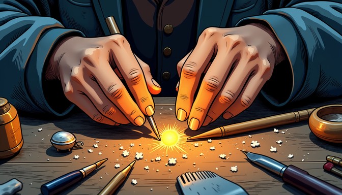 Free Crafting with Light Image | Download at StockCake