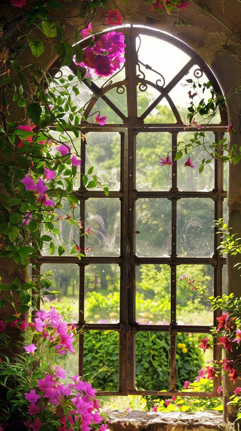 Window Flower Field View Free Blooming Window View Image - Window, Flowers, Sunlight | Download ...