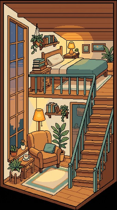 Free Cozy Pixel Home Photo - Illustration, Pixel, Art | Download at ...