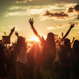 Free Joyful concert crowd Image - Festival, Sunset, Joy | Download at ...