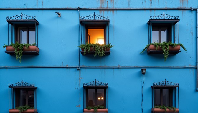 Free Blue Window Glow Image | Download at StockCake