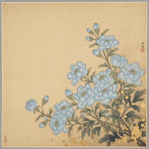 Free Delicate Azure Blossoms Image - Botanical, Illustration, Flowers ...