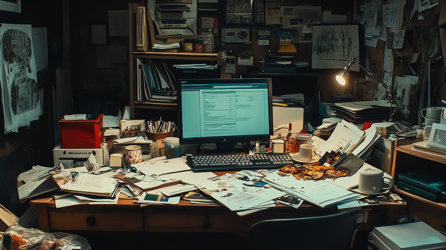 Free Cluttered workspace mess Image - Cluttered, Workspace, Messy ...