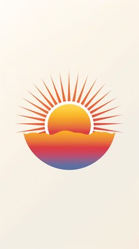 Download Stylized Sunrise Art Image - Sunrise, Art, Minimalism | StockCake