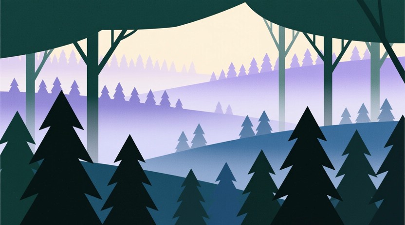 Free Misty Forest Layers Image - Forest, Trees, Pine | Download at ...