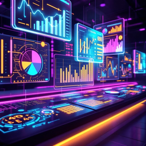 Free Neon Data Dashboard Image - Dashboard, Cyberpunk, Futuristic ...