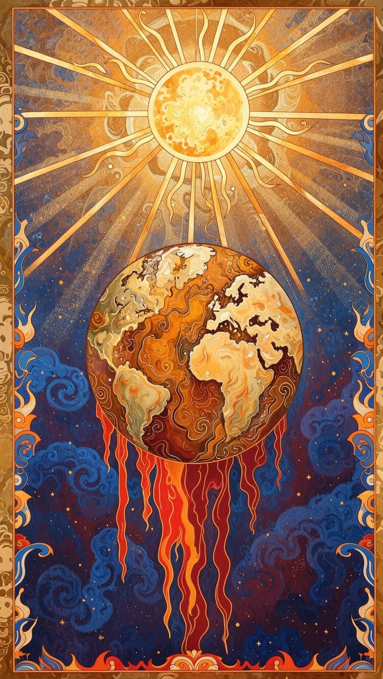 Free Sun Melts Earth Image - Sun, Earth, Melting | Download at StockCake