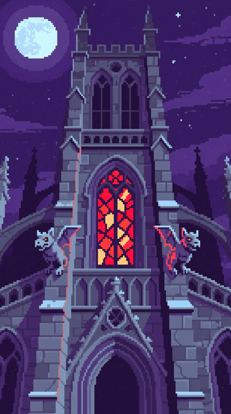 Free Moonlit Gothic Cathedral Image - Cathedral, Gothic, Pixel ...