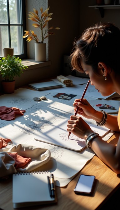 Free Sunlit creative focus Image - Sunlight, Creativity, Workspace ...