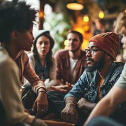 Frantic Discussion Free Intense Group Discussion Image - Discussion, Friends, Indoor ...