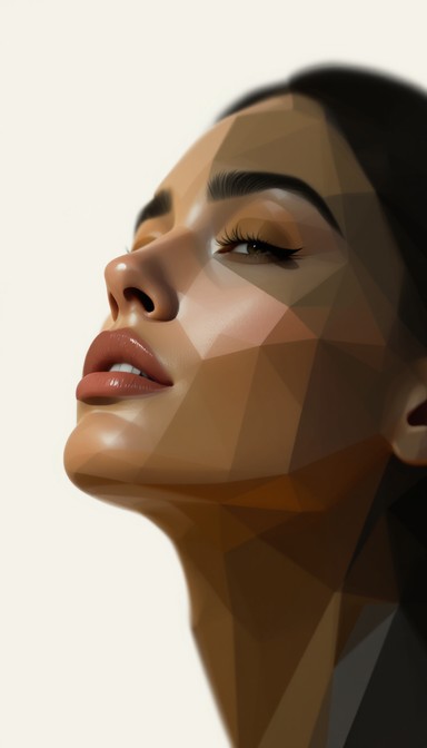 Free Geometric Face Portrait Image - Geometric, Minimal, Portrait ...